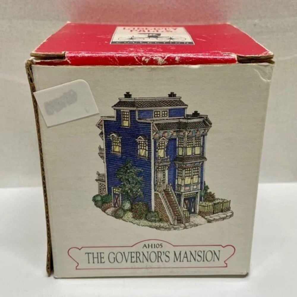 Vtg Liberty Falls Americana Governors Mansion Western Village Fairy Garden AH105